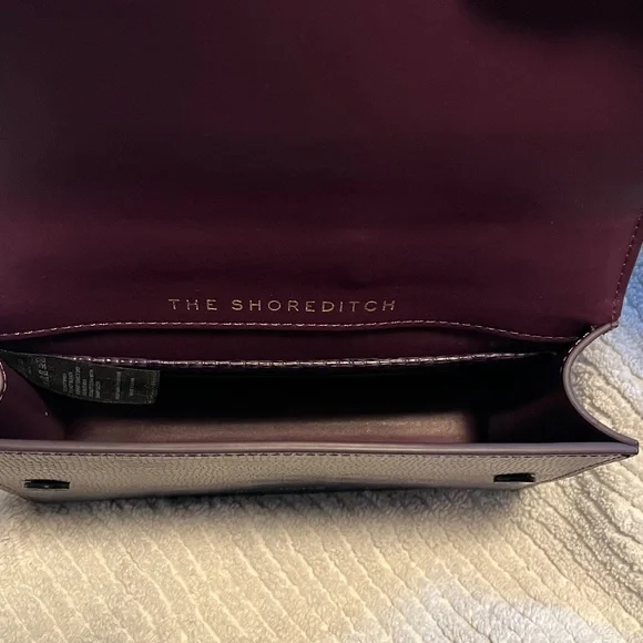 Kurt Geiger London | Small Shoreditch Embossed Leather Convertible Crossbody Bag - Picture 9 of 12